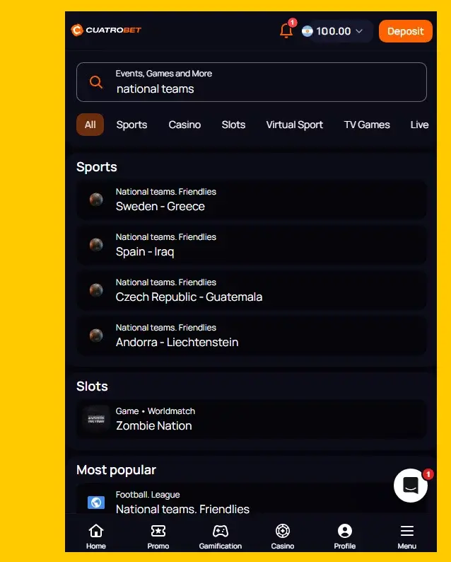 CuatroBet: tu casino online en Argentina image 2